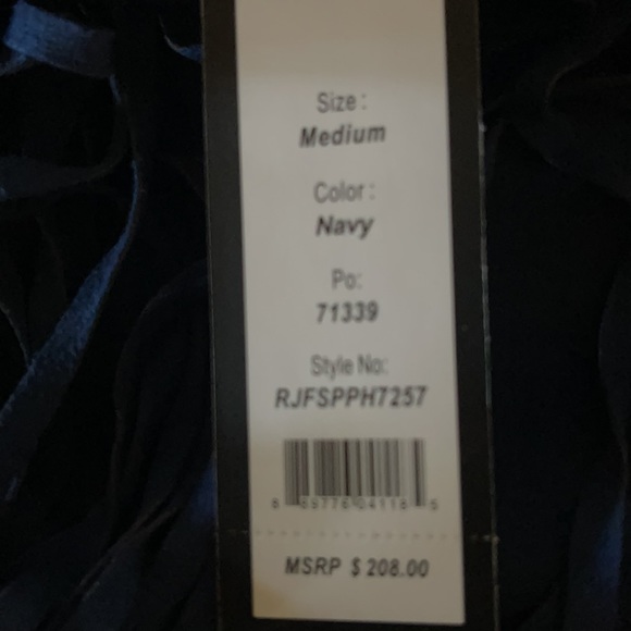 Adorable ROMEO +JULIET blue suede mini skirt with fringe - Picture 7 of 8